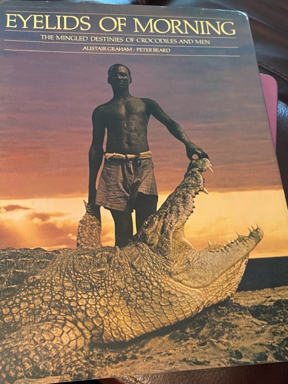Eyelids of Morning Peter Beard 2nd Printing 1973 Alistar Graham Nile Crocodile